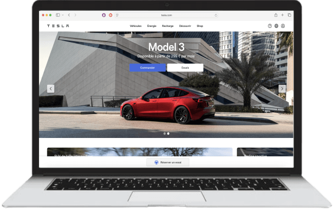 Mockup Mac Tesla